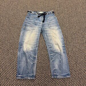 We The Free Moxie Pull-On Barrel Jeans - Timeless Blue